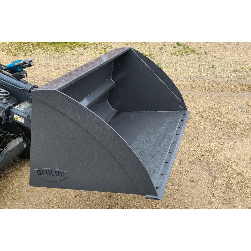Berlon Industries MISLMB mini snow and light material bucket on a mini loader