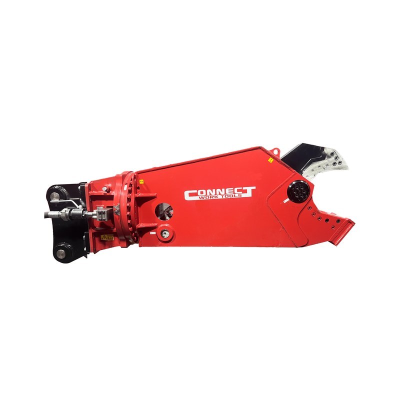 Connect Work Tools CS series mobile shear with mounting bracket, side view
