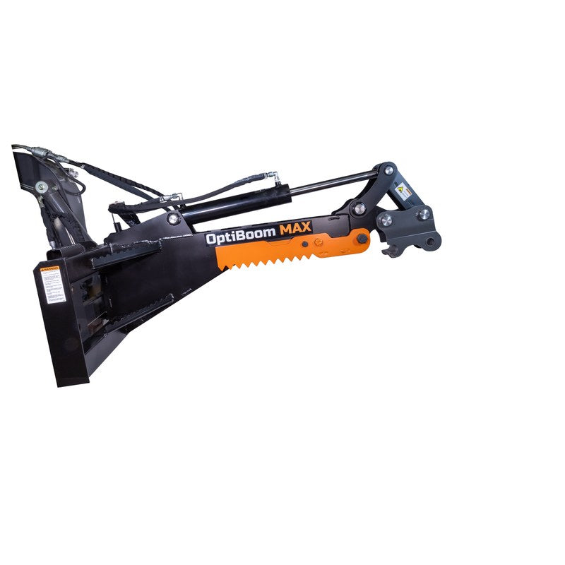 Lowe Manufacturing OptiBoom MAX skid steer boom with the quick attach nose