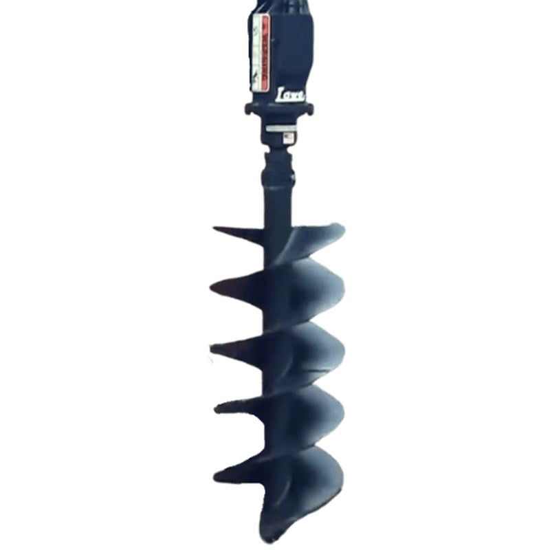Lowe Manufacturing TJ-101 mini auger drive with an auger bit