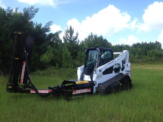 Limb Beaver LB 6SS on a compact track loader in the field
