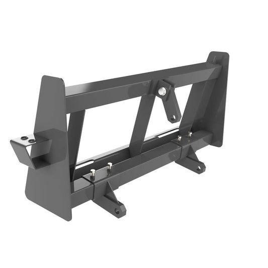 Berlon Industries 3PT skid steer 3 point adapter, front three quarter view