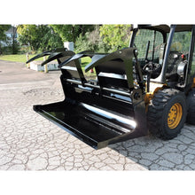 Berlon Industries BELGR extended lip grapple bucket on a skid steer
