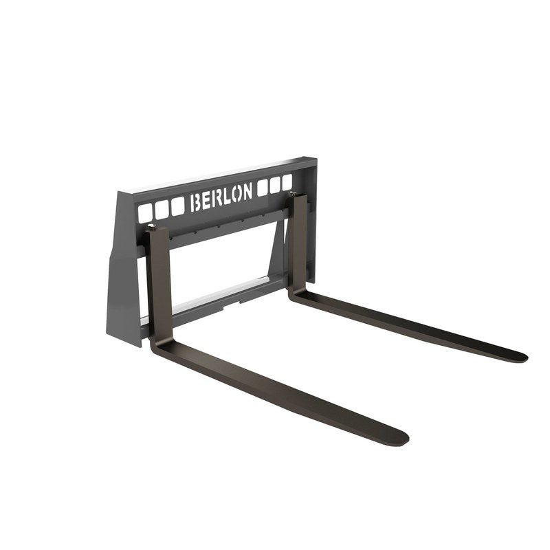 Berlon Industries BLDPFF light duty pallet forks, front three quarter view