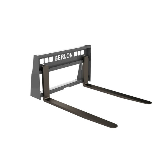 Berlon Industries BLDPFF light duty pallet forks, front three quarter view