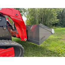 Berlon Industries grading bucket extended lip and side cutter, close up