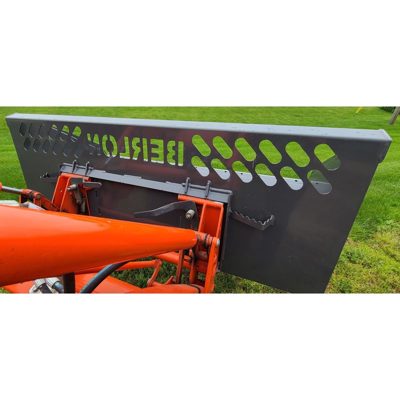 Berlon Industries HCSB high capacity snow bucket on a tractor loader