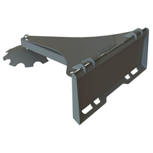 Berlon Industries ice scraper, rear view of the mounting plate