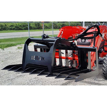 Berlon Industries light duty grapple on a tractor loader