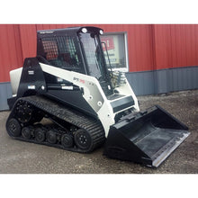 Berlon Industries low profile skid steer bucket on a compact track loader
