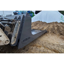 Berlon Industries MLB bucket back and gussets, close up
