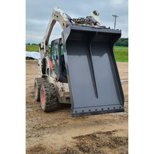 Berlon Industries MLB bucket raised on a skid steer