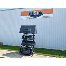 Berlon Industries MIBBR-4 mini bucket rack holding four mini buckets