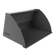Berlon Industries MISLMB mini snow bucket, front three quarter view
