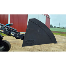 Berlon Industries MISLMB bucket, side view on a mini loader