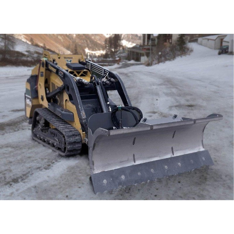 Berlon Industries MISBLD mini snow blade on a Vermeer mini skid steer in snow