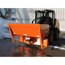 Berlon Industries Meltrr salt spreader on a skid steer