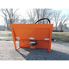 Berlon Industries salt spreader spinner and gate, rear view