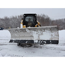Berlon Industries SBLD snow blade plowing, front view