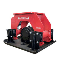 Connect Work Tools CC8K plate compactor for excavators, three quarter front view