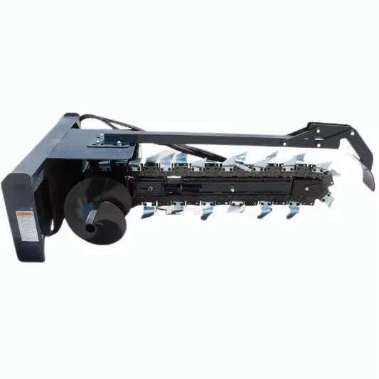 Jesray Skid Steer Trenchers Attachment Adjustable Depth Control Foot High 7 Cutting Width 240bar Max Pressure Home Use Farm