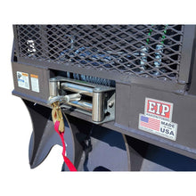 EIP Manufacturing FW15 recovery winch fairlead and hook, close up