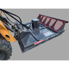 EIP Manufacturing standard series brush cutter deck, motor and push bar from above