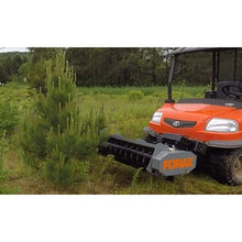 Forax Equipment GP40 mulcher on a UTV working beside a young pine
