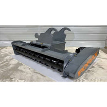 Forax Equipment HP40 mini excavator mulcher with lugs on the top plate, side view