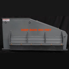 Forax Equipment XD42 excavator mulcher, rear view of the hood and top plate