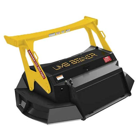 Limb Beaver TDM 72 Twin Disc Mulcher for skid steers, front quarter view