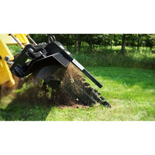Lowe Manufacturing XR-Series trencher spoil auger throwing dirt