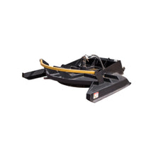 Maxx Attachments Vortex brush cutter, side view of the open end frame and deck
