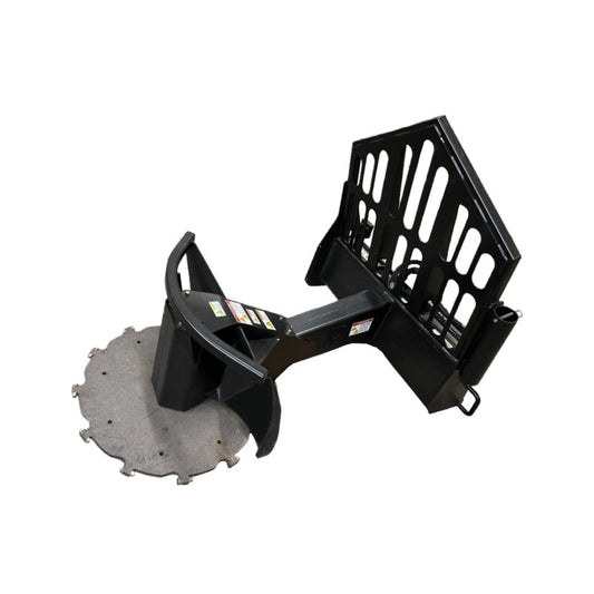 Maxx Attachments XD skid steer tree saw with fixed boom and 38 inch carbide tooth cutting disk