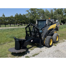 Maxx Attachments XD tree saw on a New Holland skid steer