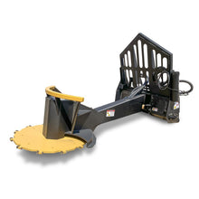Maxx Attachments XD tree saw swing boom model with the cutting disk and brushguard frame