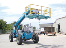 Star Industries safety work platform mounted on forklift forks