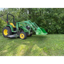 Rock Solid Attachments John Deere mount bucket on a John Deere compact tractor