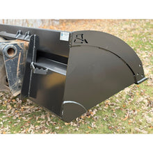 Rock Solid Attachments HD utility bucket heel and side, close up