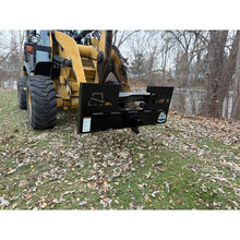 Rock Solid Attachments trailer mover on a CAT loader