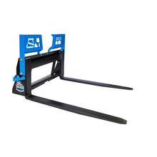 Rock Solid Attachments walk-through pallet forks with the side step