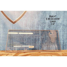 SHIELDS 1/2 inch lower front window for Bobcat E Series M excavators, front view