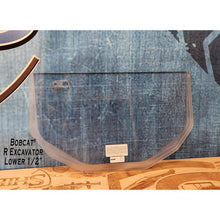 SHIELDS 1/2 inch lower front window for Bobcat E Series R excavators, front view
