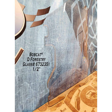 SHIELDS 1/2 inch Bobcat forestry door window for part D-6732351, side view