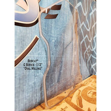 SHIELDS 1/2 inch Bobcat G-Series door window, side view of the curve