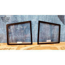 SHIELDS 1/2 inch left and right kick panel windows for CAT 906 to 908 compact wheel loaders, front view