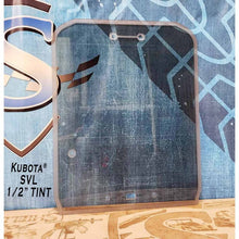 SHIELDS 1/2 inch Kubota SVL windshield in tint, front view