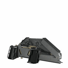 Skeer 6-Way ProPlus grading blade with one wing folded up, rear three quarter view
