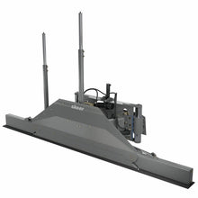 Skeer MCR ProPlus grading blade with wings extended and receiver masts, front three quarter view