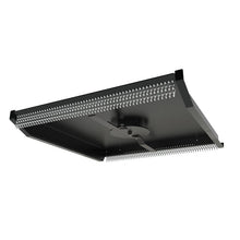 Top Dog Attachments closed front brush cutter, 72 inch, underside view of the blade carrier and front and rear chain guards